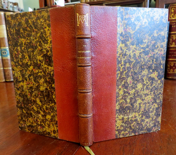 La Friquassee Crotestyllonnee 1878 Prosper Blanchemain French leather book