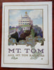 Mt. Tom Railroad Holyoke Mass. 1912 illustrated tourist souvenir booklet w/ maps