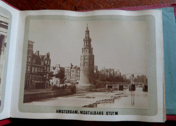 Holland Nederland Amsterdam Netherlands c. 1870-80's souvenir photo album views