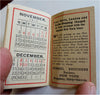 Gimbel Brothers New York Bankers 1912 calendar rare miniature promo booklet