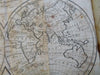 Geography 1806 Jedidiah Morse early school book w/ North America & World maps