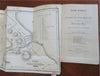 Pilgrim Plymouth Massachusetts New England 1855 Russell book city plan map