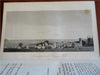 Pilgrim Plymouth Massachusetts New England 1855 Russell book city plan map