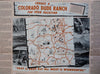 Colorado Dude Ranch Vacation Brochure Cartoon Pictorial Map 1955 tourist info