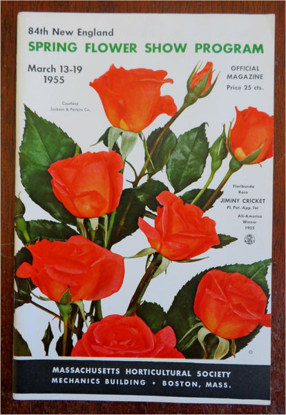 New England Spring Flower Show Gardening Expo 1955 pictorial souvenir program