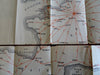 I.M.M. Lines Europe Travel Map Distances c. 1935 tourist info vintage brochure