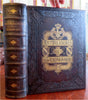 Art Treasures of Germany Famous Paintings 1870's huge leather plate book