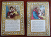 Embossed Pictorial Prayer Cards Lot x 14 Biblical Scenes c.1880's ephemera cards