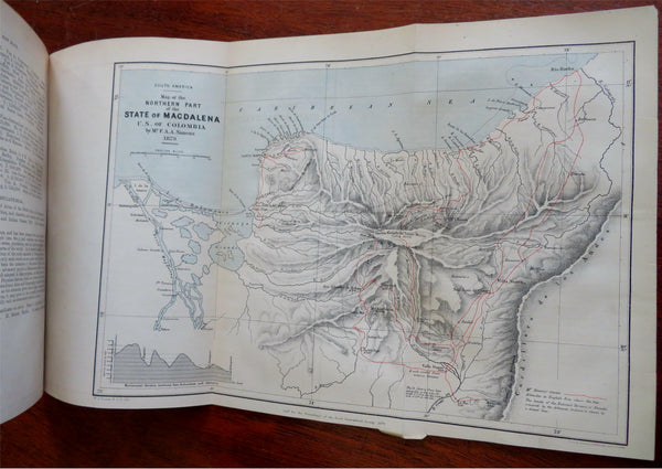Sierra Nevada Mountains Oregon 1879 Royal Geographic Society periodical w/ maps