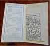 Berkshires Massachusetts Real Tour Road Map c. 1922 tourist folding map promo