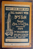 Boston Fall Market Road Map 1924 vintage advertising auto travel pocket map