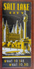 Salt Lake City Tourist Info c.1938 pictorial promotional travel brochure w/ maps