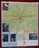 Moscow Region Soviet Union USSR Russia 1956 travel brochure tourist map