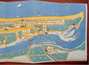 Riga Seaside Tourism Latvia USSR 1960's promotional pictorial tourist map