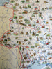 Western Soviet Union cartoon Tourist Map 1963 large road map travel info
