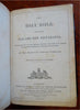 Holy Bible Old New Testament Anglican Church 1857 Christian leather pocket book