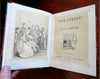 Our Street 1849 Wm. Makepeace Thackeray illustrated leather book Victorian Lit