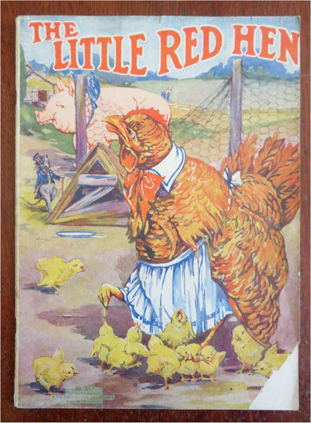 Little Red Hen Sambo Wee Peter Pug 1932 color pictorial book