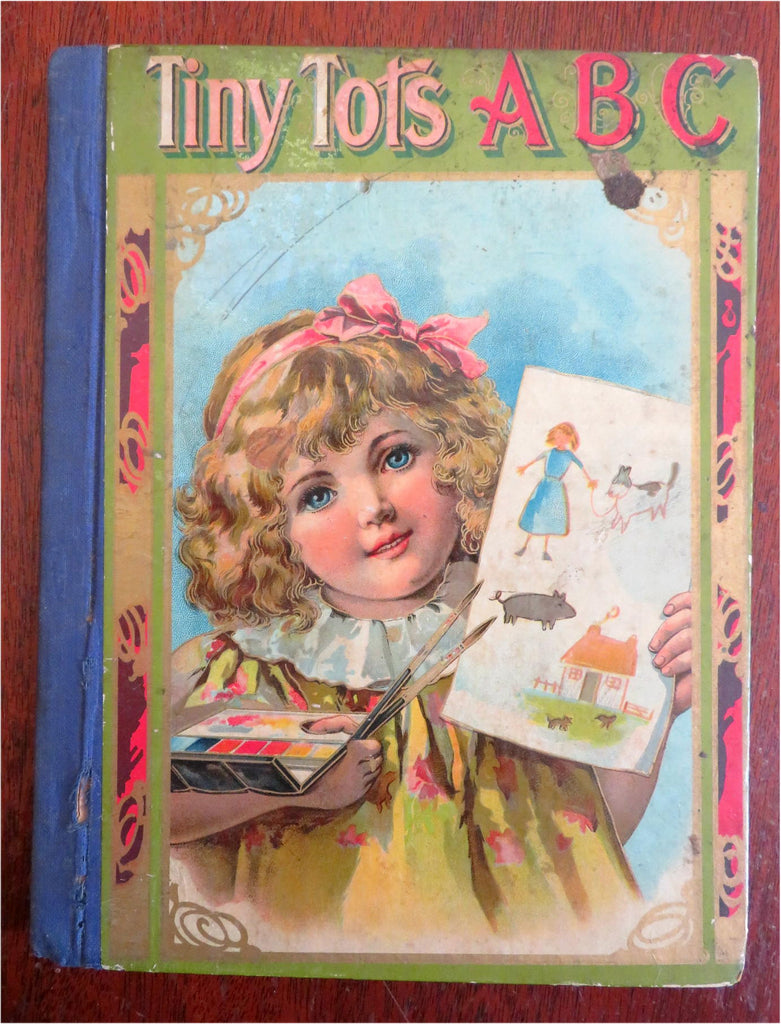 Tiny Tot's ABC Book Children's Reading Primer 1908 illustrated juvenile book