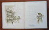 Let's go A Maying Children's Pilgrim 1890 Nister -Bessie Nichol illustrated book