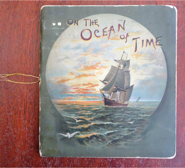 On the Ocean of Time Calendar Months Poetry c. 1890 illustrated book