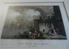 Venice Italy Santa Maria Della Saluta Venetian Church c. 1845 framed color print