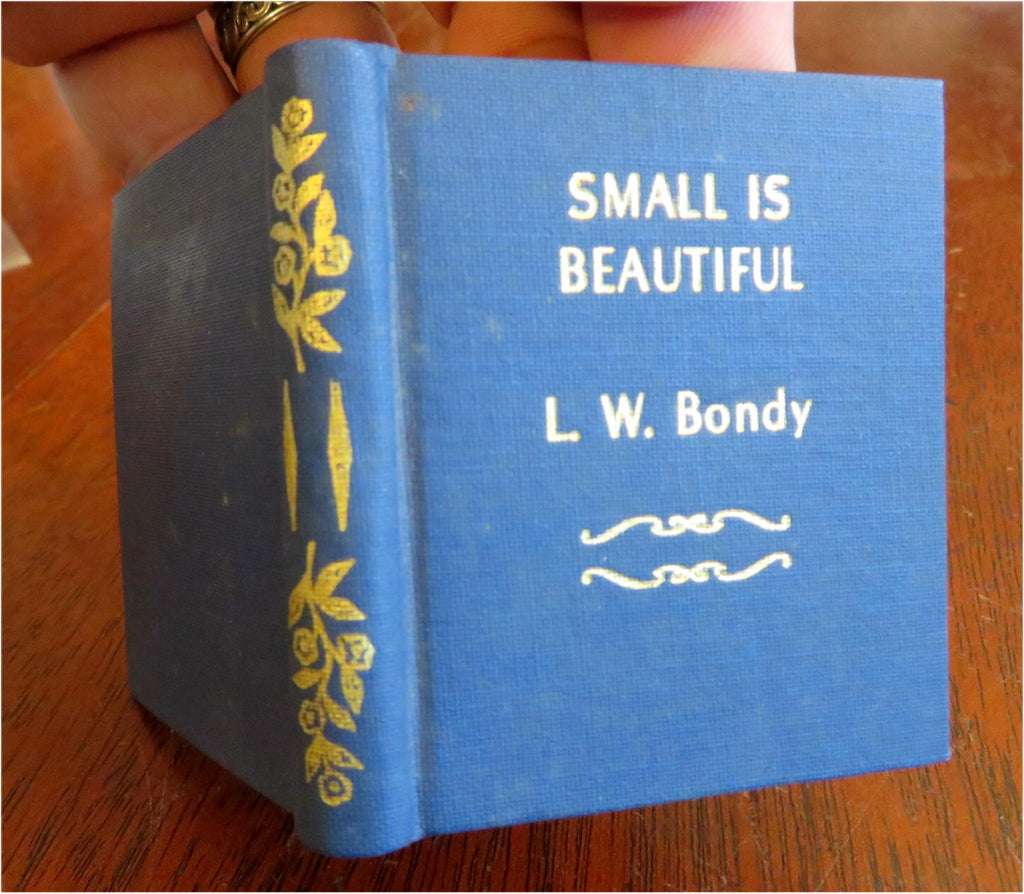 Small is Beautiful Miniature Book Society 1987 Louis Bondy limited Ed. book
