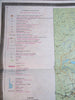 Lake Baikal Russia Soviet Union c. 1970's large folding tourist brochure & map