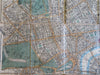 London England c. 1854 Reynolds large linen backed folding city plan map