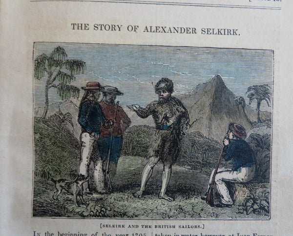 Alexander Selkirk Explorer 1837 rare Travelers tales Exploration pamphlet