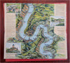 Rhine River Tourist Souvenir Panoramic Maps c. 1920-1950 Lot x 2 brochures