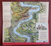 Rhine River Tourist Souvenir Panoramic Maps c. 1920-1950 Lot x 2 brochures