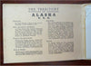Alaska Pocket Map c. 1941 Alaska Sportsman Magazine promotional folding map