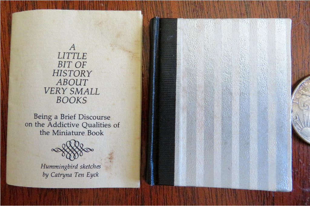 GH Petty Miniature Book Limited Ed 1962 Lot x 2 items Wee Willie Dundee Michigan