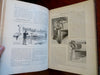 La Nature French Scientific Review Arts 1902 Illustrated rare 2 vol. leather set