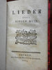 Lieder einer Jungen Muse 1769 Bremen bey J.H. Cramer German poetry rare book