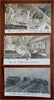 Train Wreck Grand Forks South Dakota c. 1910 Real Photo Postcard Lot x 3