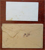 Marie Stone hand written letter Roxbury Massachusetts 1853 Advertising envelope