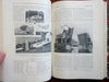 La Nature French Scientific Review Arts 1901 Illustrated rare 2 vol. leather set
