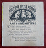 Three Little Kittens Children's Juvenile Nursery Rhyme 1870 illustrated book