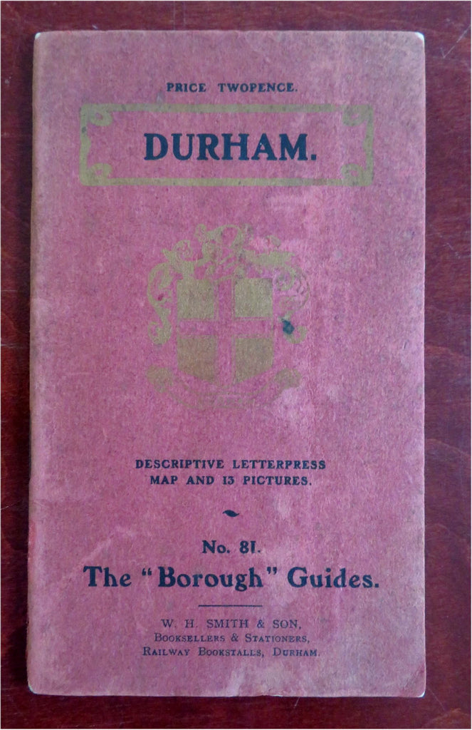 Durham England United Kingdom c. 1910 illustrated tourist pocket guide