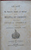 Vermont Militia Act Civil War Law 1862 official government book