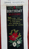 A Birthday Blessing Silk Souvenir Ribbon c. 1870 Thomas Stevens woven book mark