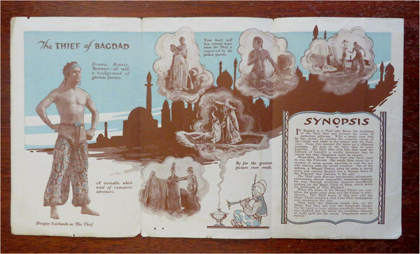 Thief of Baghdad Hollywood Film 1924 Douglas Fairbanks advertising brochure