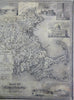 Massachusetts Boston Worcester 1837 Otis Broaders decorative vignettes rare map