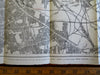 London England detailed City Plan c. 1870 Harper's tourist large pocket map