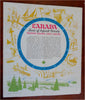 Canada Tourist Map Travel Info c. 1938 Canadian National vintage promo brochure