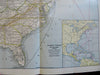 Canada Tourist Map Travel Info c. 1938 Canadian National vintage promo brochure