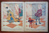 Cinderella French Children's Story c. 1910 Henry Morin nice color picture book