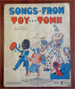 Songs from Toy Town Children's Musical Scores c. 1940's pictorial racism book